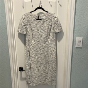 Calvin Klein Black and White Sheath Dress